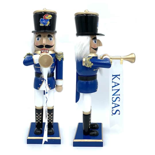 14" College Bugler Nutcracker By Santasworkshop in Kansas | 14.25" x 4" x 6.5" | Michaels®